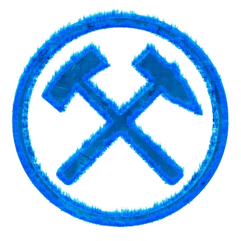 Hammer and mallet mining Schalke coal gift