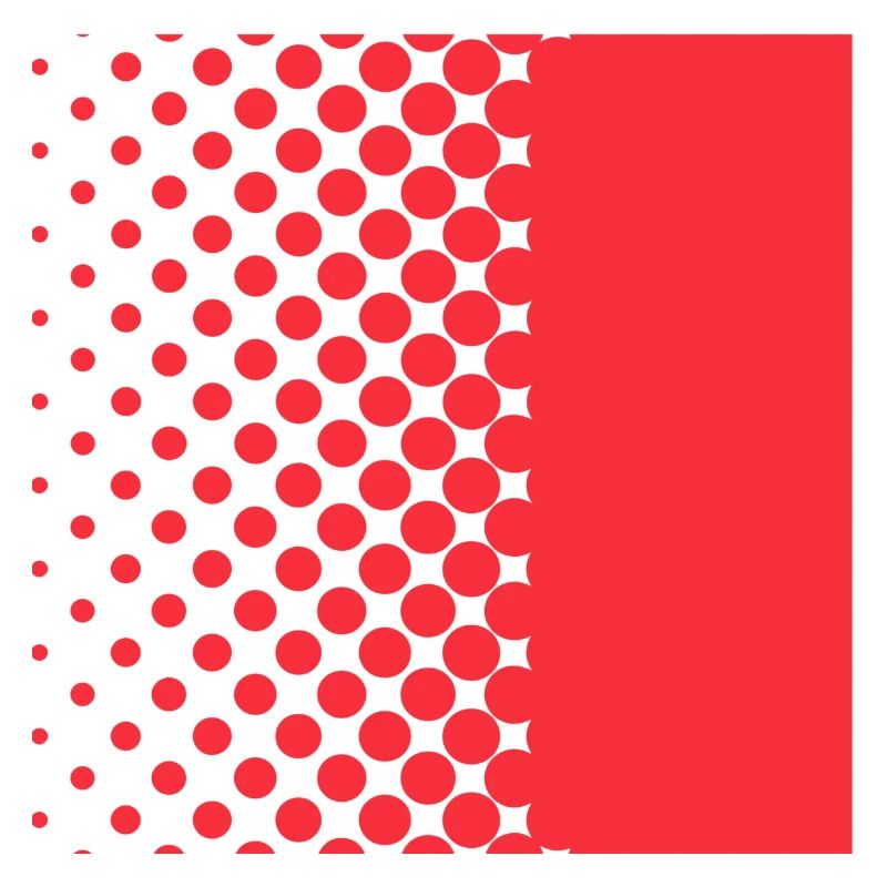 Halftone Gradient Rotes Panel