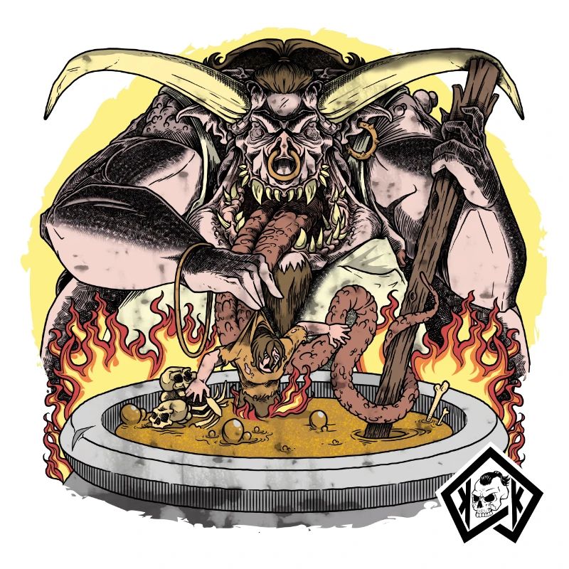 Cook, cook, chef, soup pot, hell