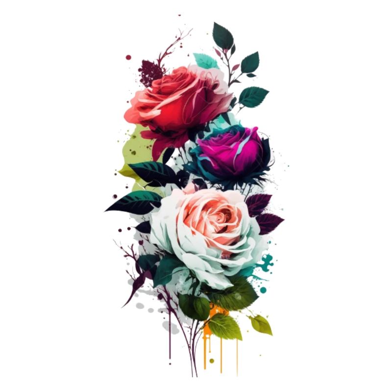 Belles Roses Fleurs Mutertag Cadeau