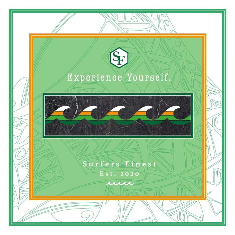 Logo de vagues de conception de surf