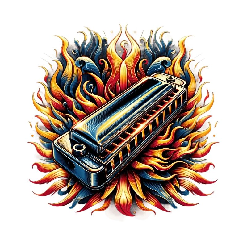 Harmonica abstract design