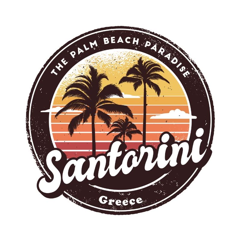 Santorin, Grèce, mer Égée, grec