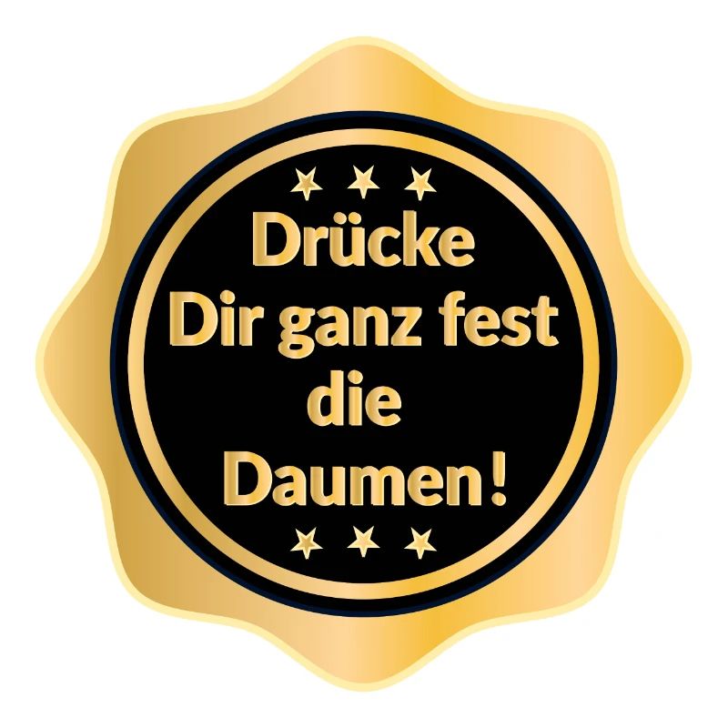 Motivation Drücke dir die Daumen