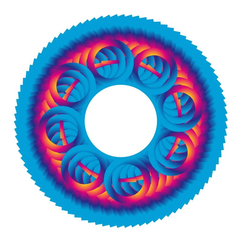 Sprocket circle colorful