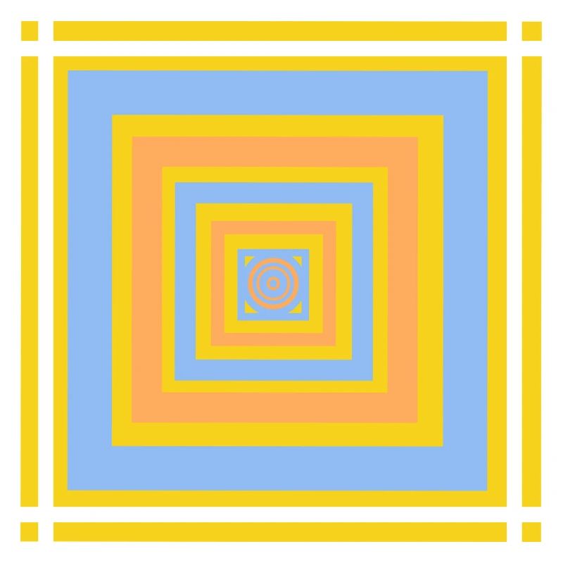 Geometric color play patterns