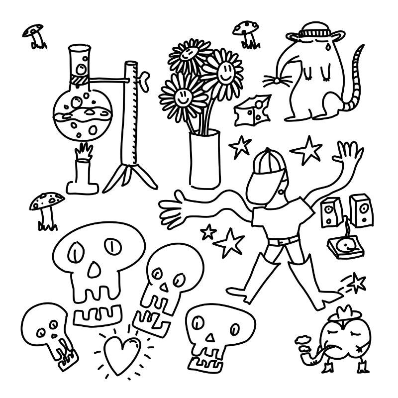 Kritzeln oder nach Hause gehen