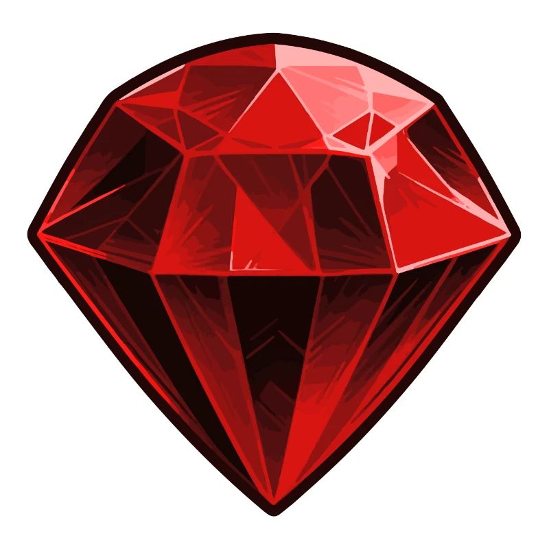 Precious Red Ruby Gemstone