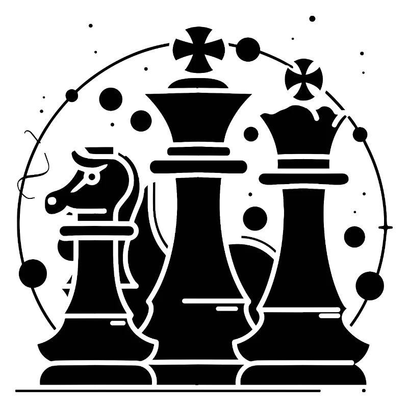 Pièces d’échecs Look comique