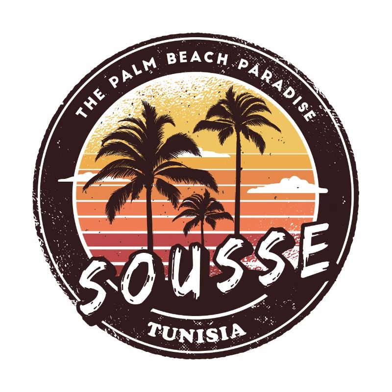 Sousse Palm Trees Vintage Design