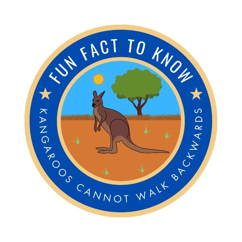 Kangaroos cannot walk backwards