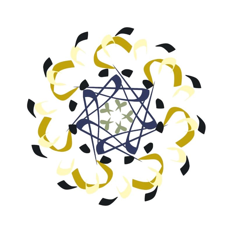 Motif de mandala complexe dans des tons de terre