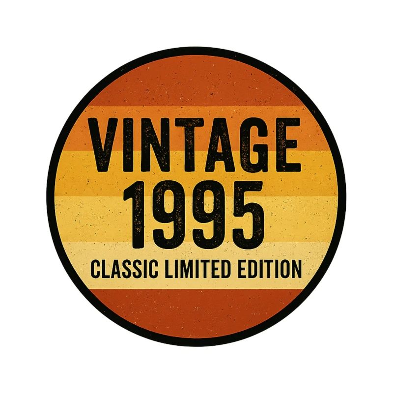 Millésime 1995 Classique Édition Limitée Rétro Coucher de soleil