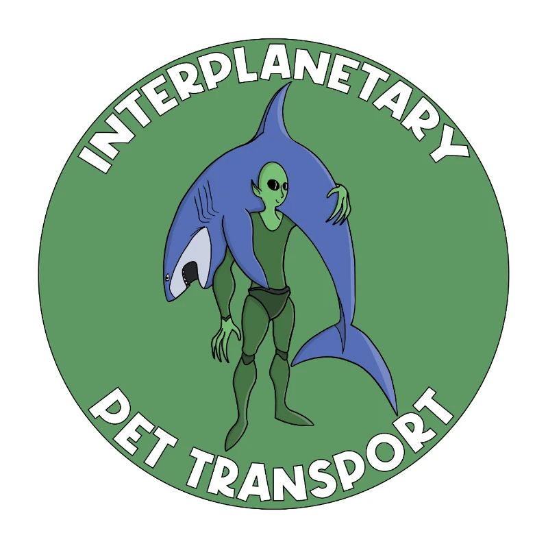 Badge de transport interplanétaire pour animaux de compagnie Requin