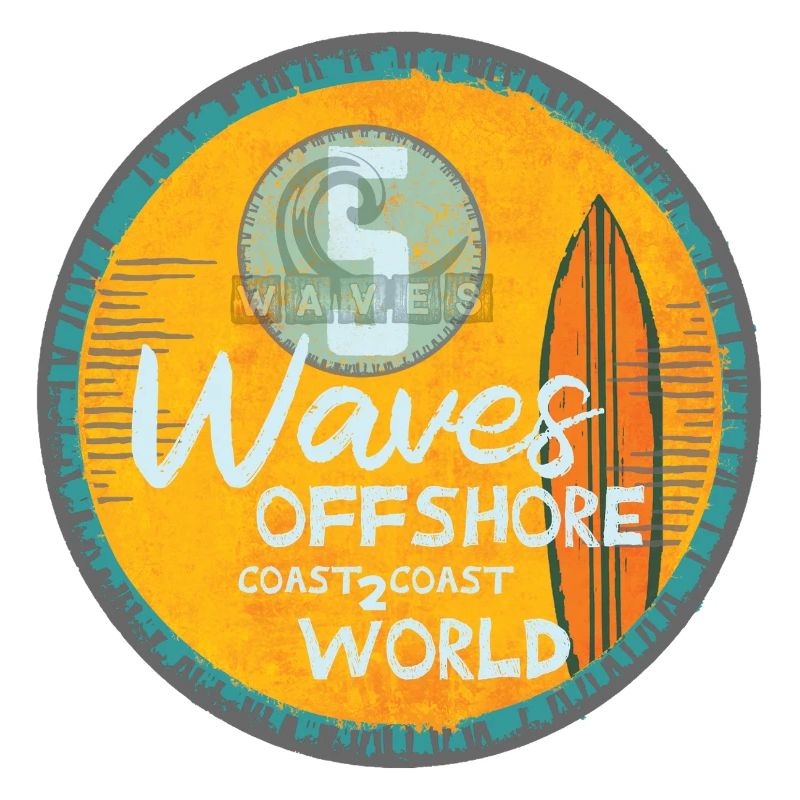 Vagues de surf conception offshore