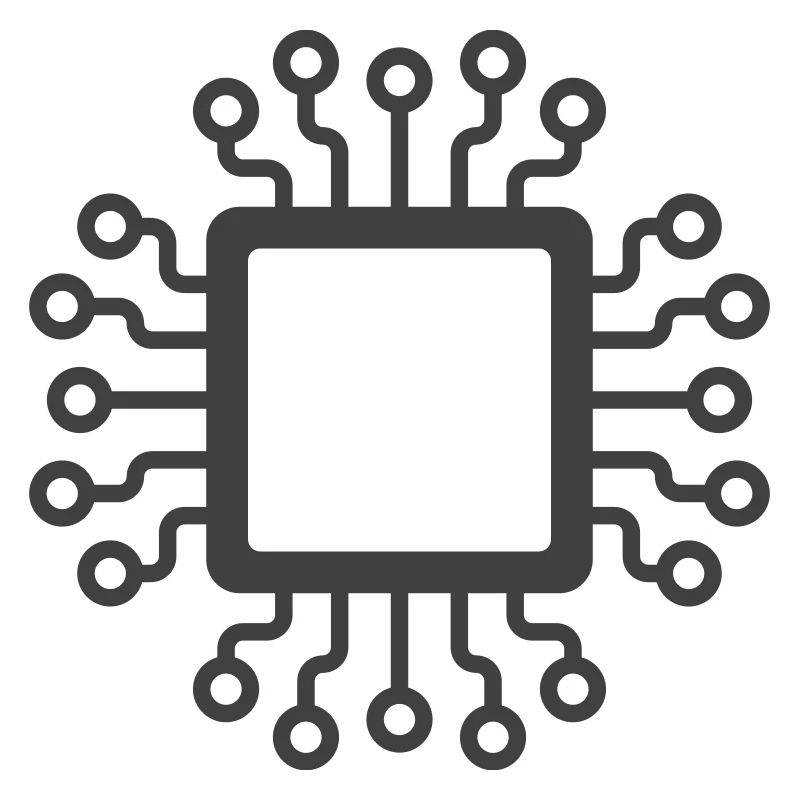 Microchip Circuit Icon Logo