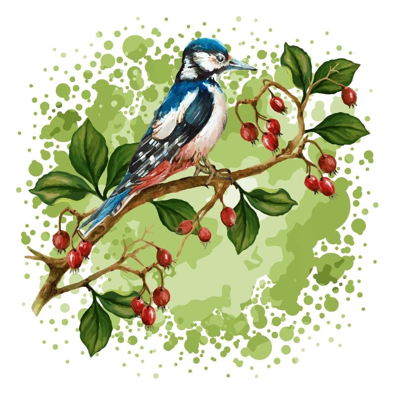 Bunter Vogel