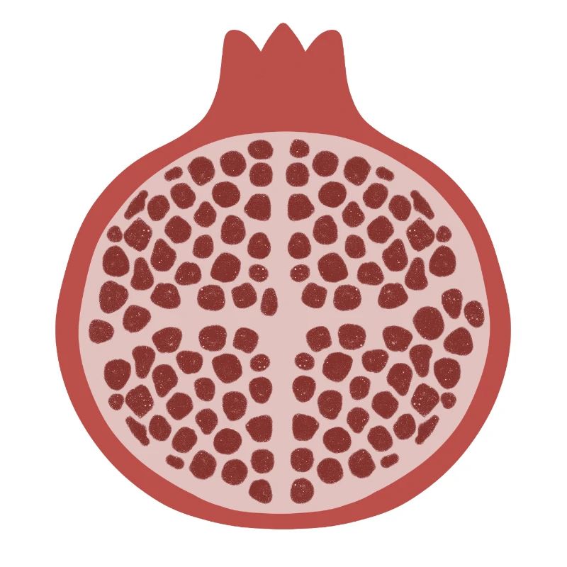 Pomegranate Half