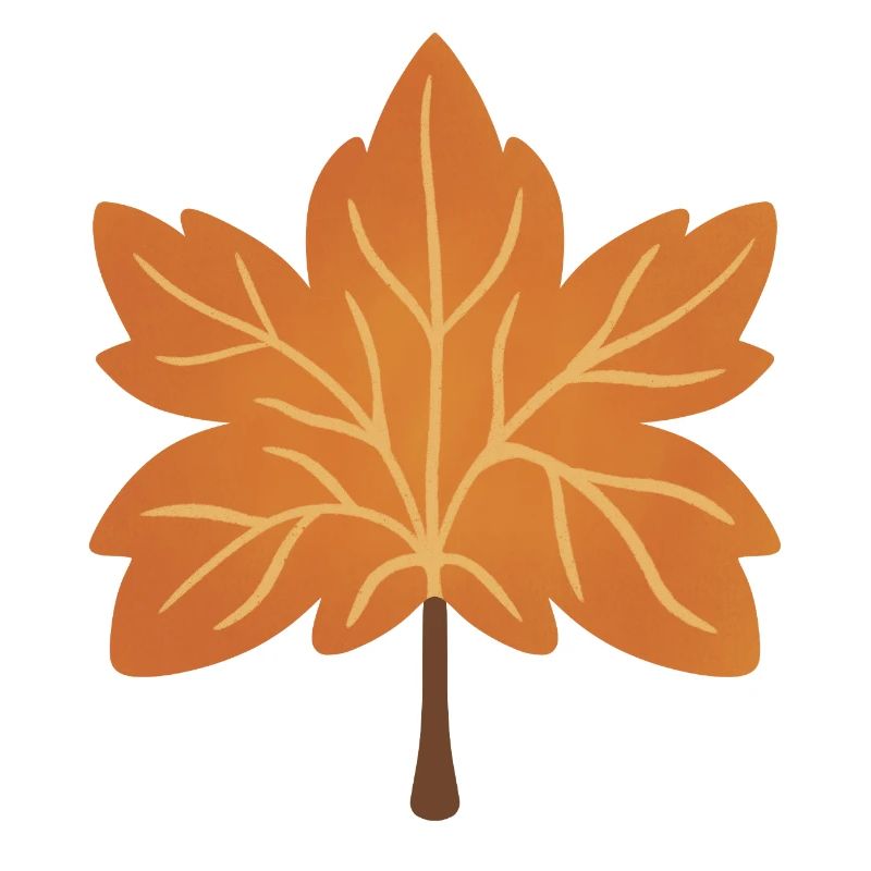 Autumn Maple Leaf Silhouette