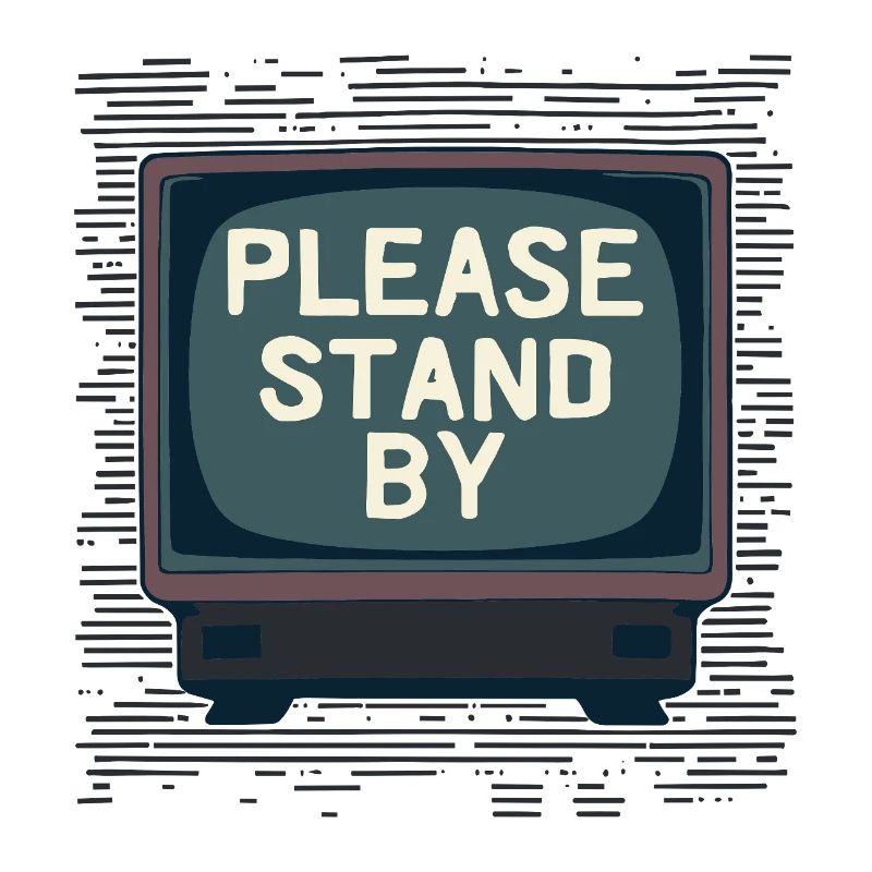 PLEASE STAND BY Bitte Warten – Retro-TV