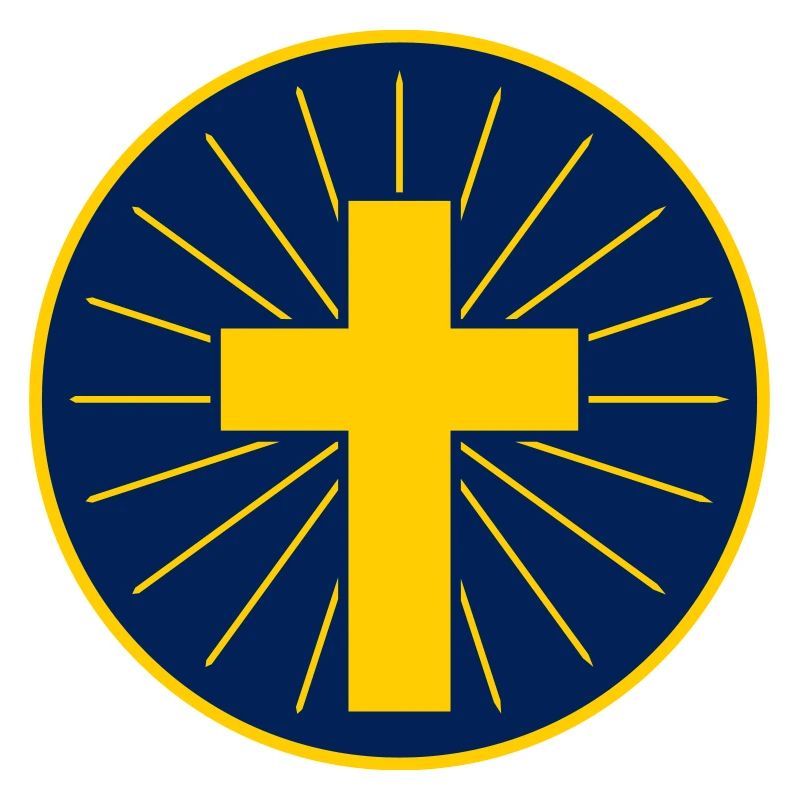 Croix Dorée Avec Rayons