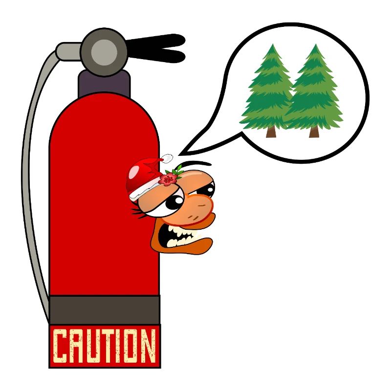 ATTENTION FEU DE SAPIN DE NOËL