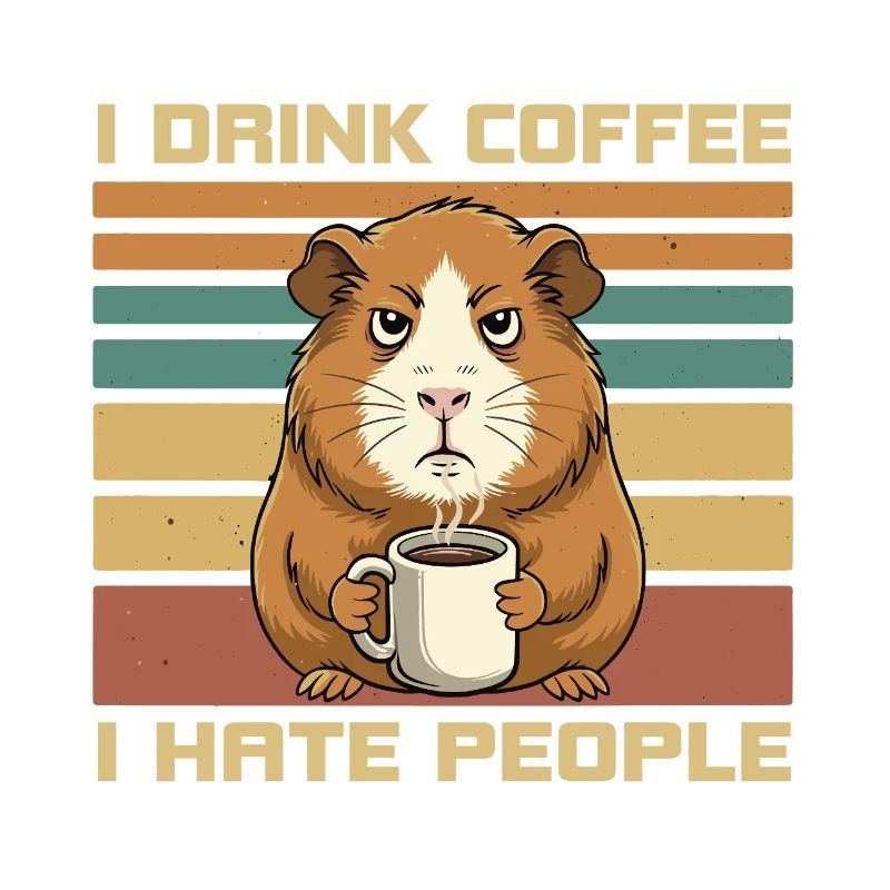 Grumpy Guinea Pig Coffee Quote