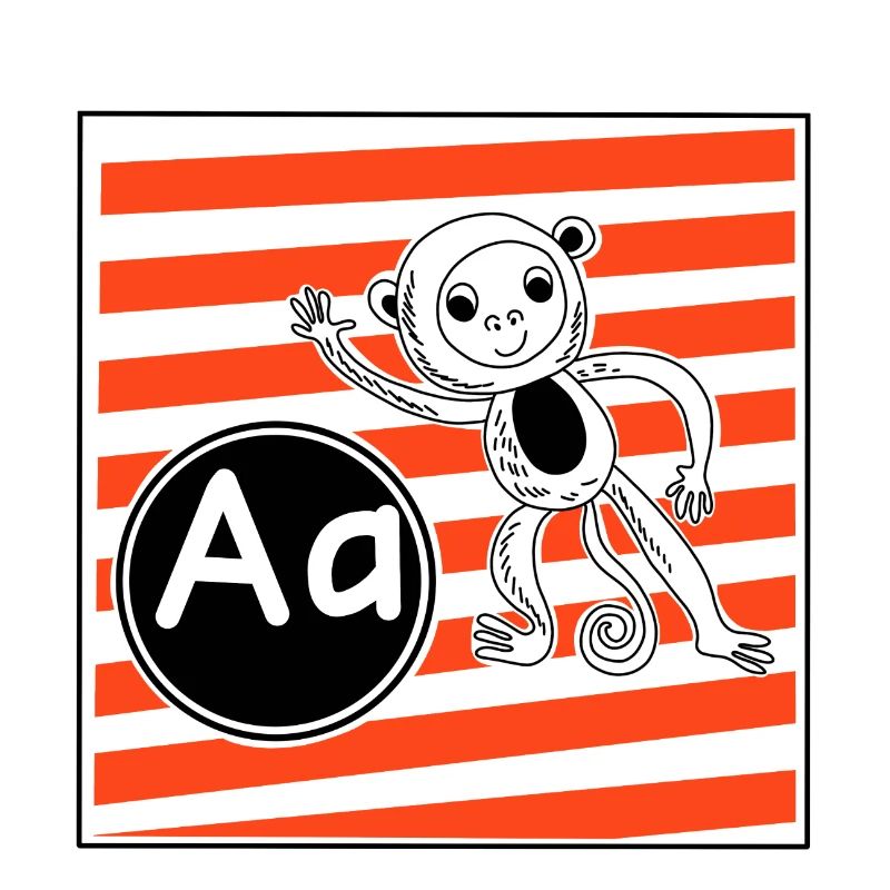 A for Monkey Learning Letters in Primary School