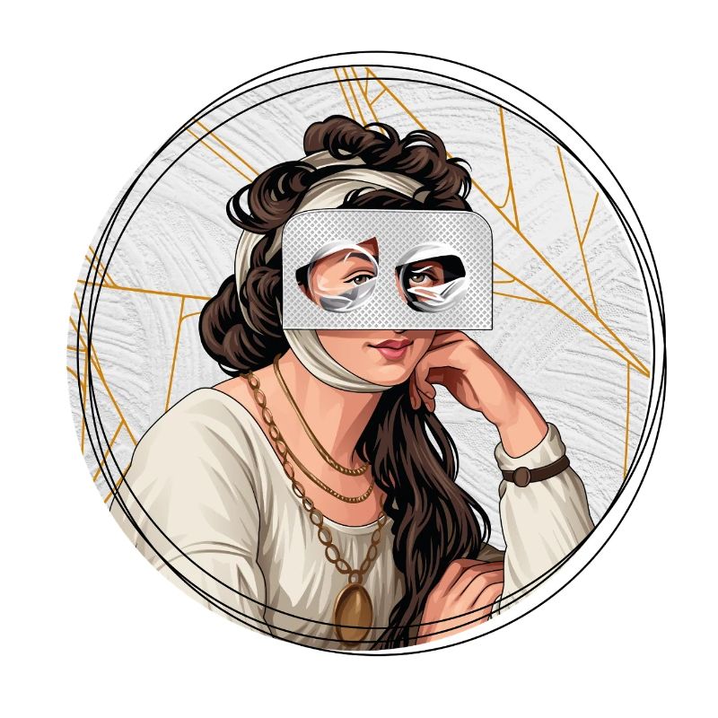 Illustration // Blick durch Medikamente