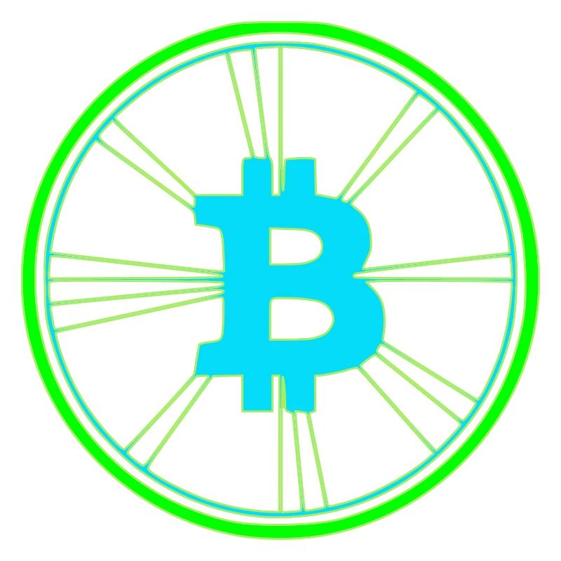 Bitcoin Wireframe Speed Future Vector