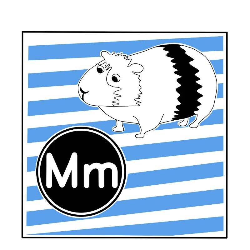 M pour cochon d’Inde