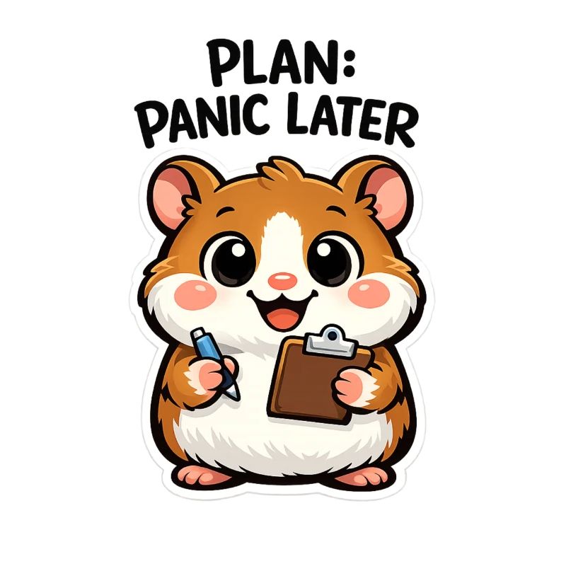 Plan : Hamster tardif paniqué