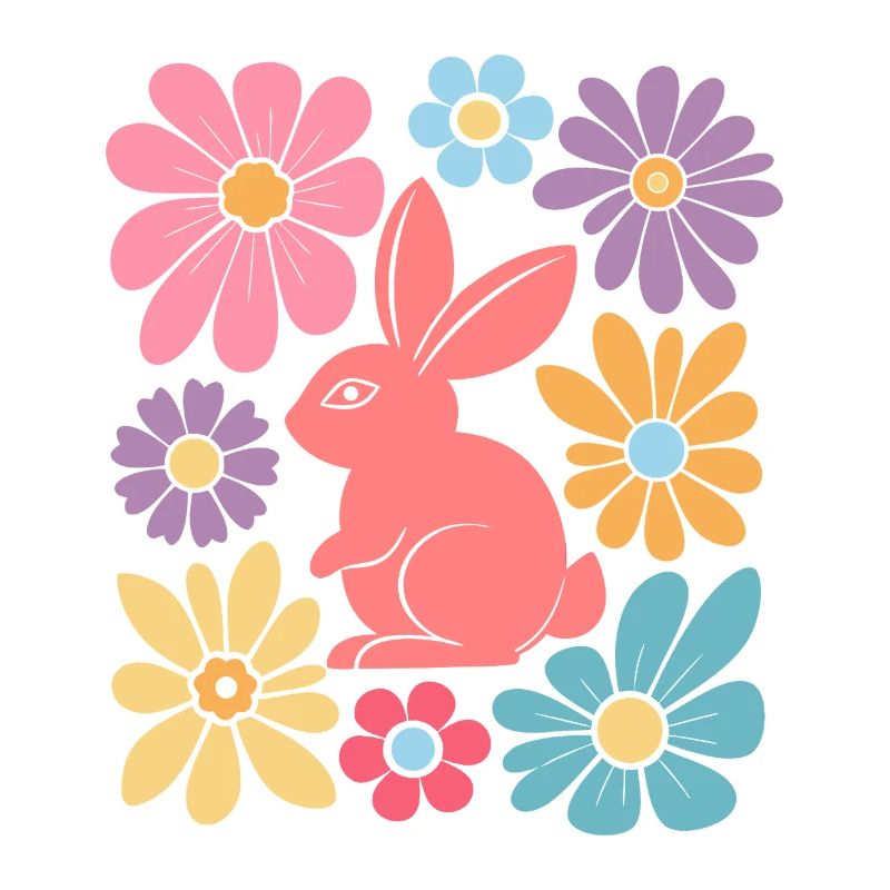 Joyeux lapin de Pâques Boho