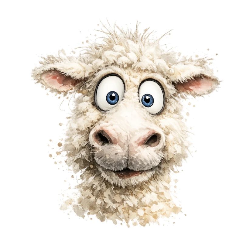 Pop du dessin animé Mouton rieur