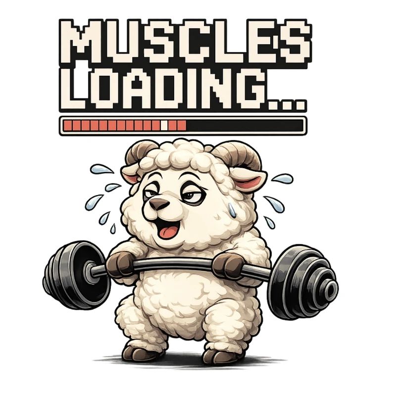 Muscle-loading lamb during strength training
