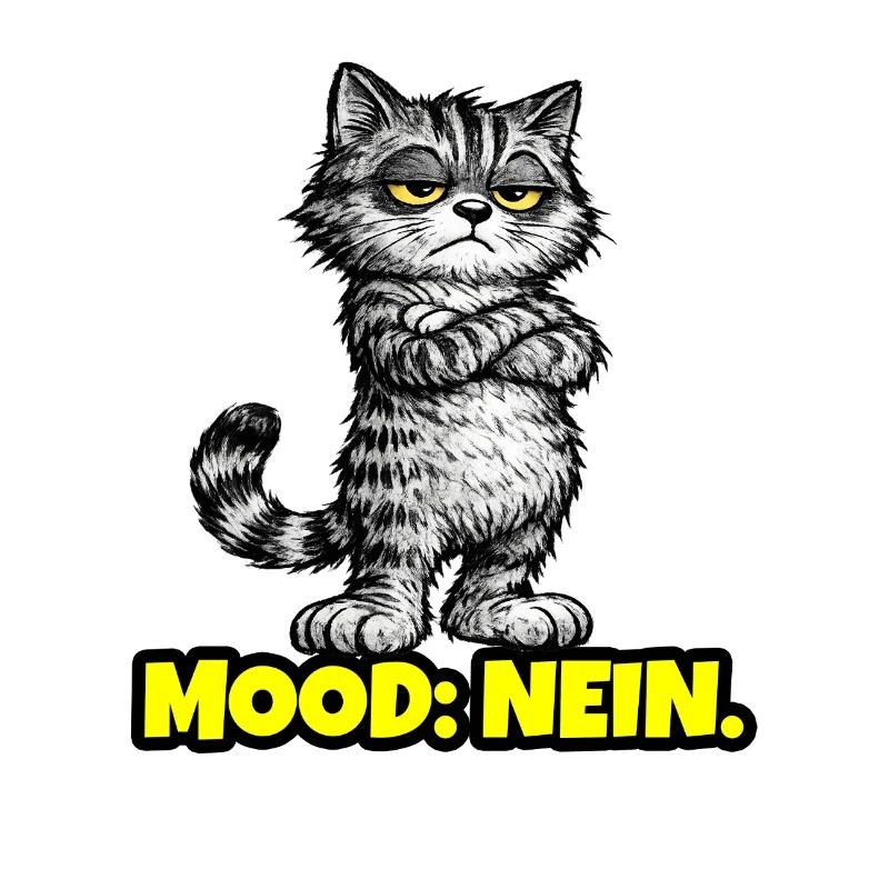 Mood: Nein. – Grumpy Katze (Chef Vibes)