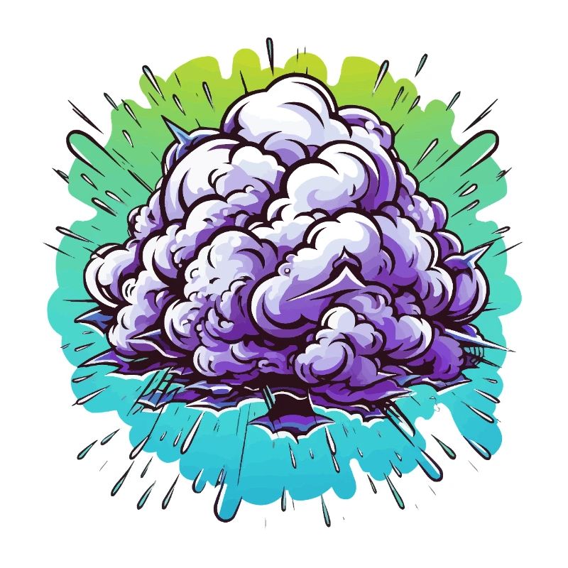 Explosion de la Boule de Brume Violette