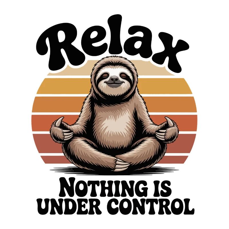Relax Nothing Is Under Control Vintage Sloth