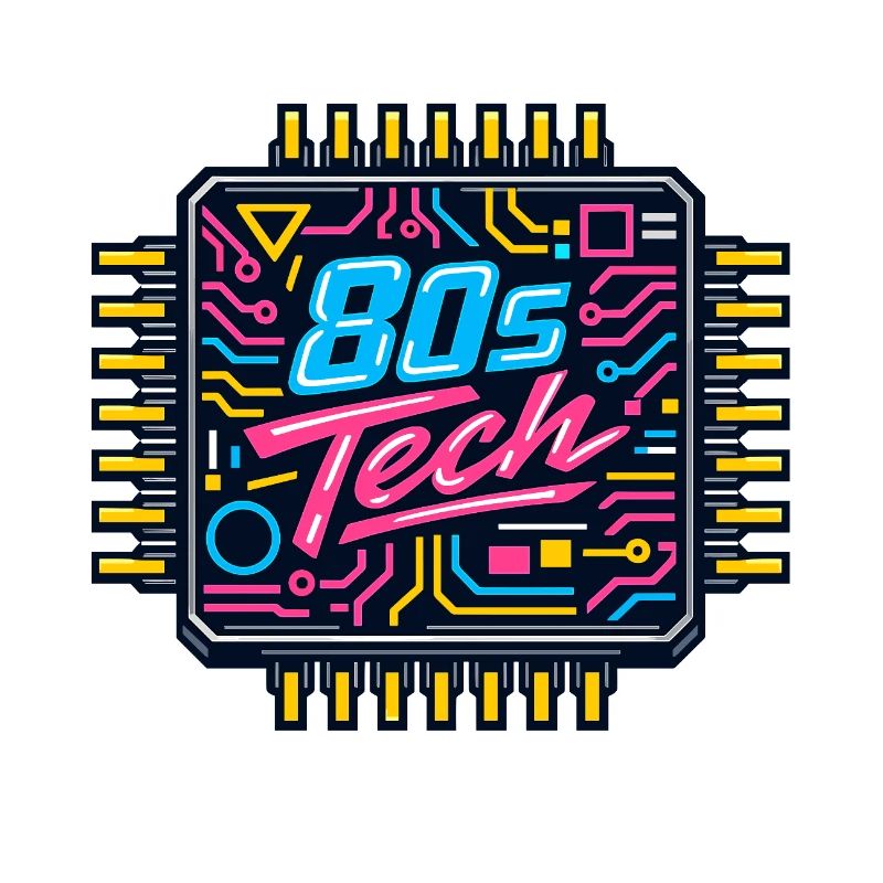 80s Tech Neon Chip