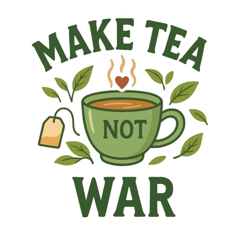 Make Tea Not War – It's Tea - Time