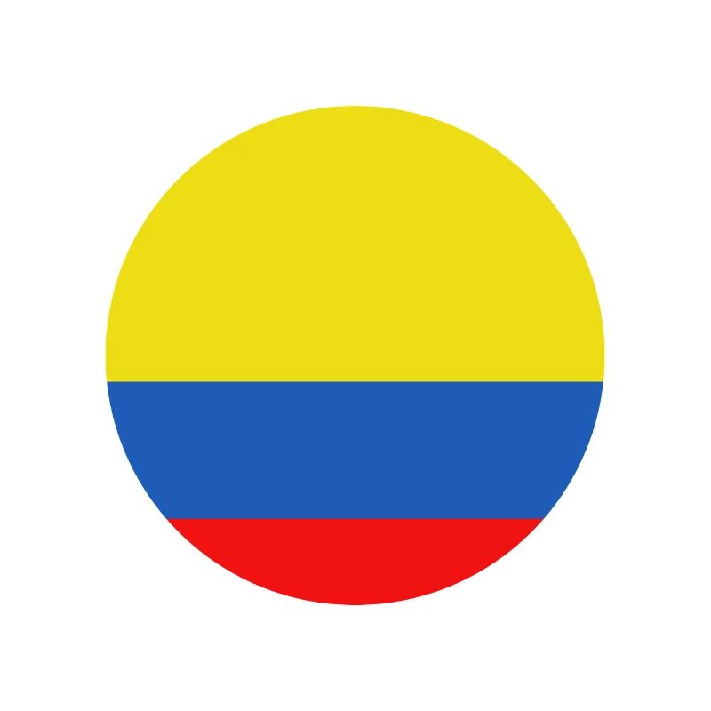Drapeau rond de la Colombie