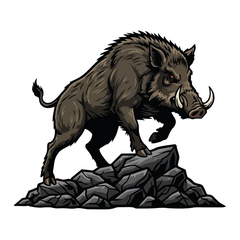 Wildschweinjagdwald