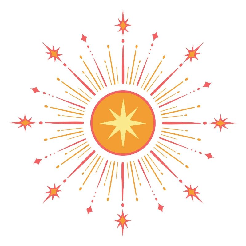 Étoile du solstice d’été – Symbole du soleil de Litha