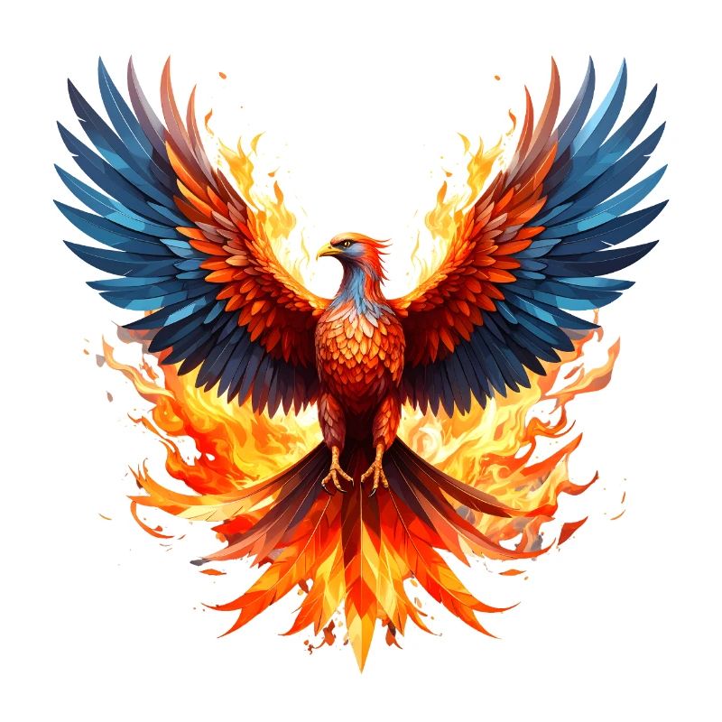 Ailes de couleur de vol du Phoenix Fire