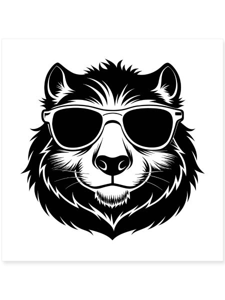 Kapybara mit Sonnenbrille