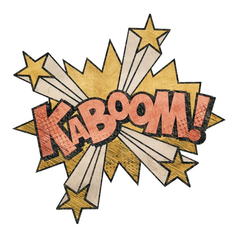 Comic Kabbom Pop Art Action Spruch