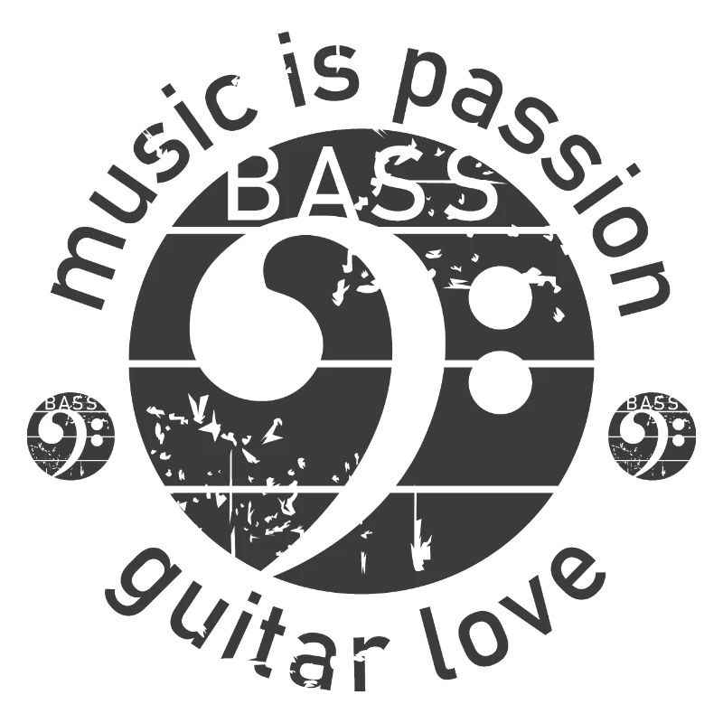 Guitare Basse Clé De Basse Look Utilisé Guitariste