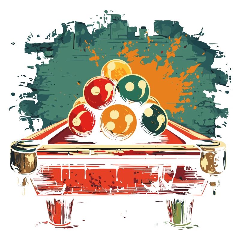 Billiard Comic Style