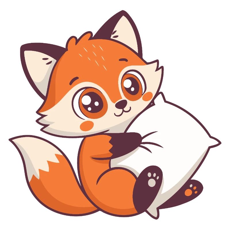 Fox Cozy and Pillow