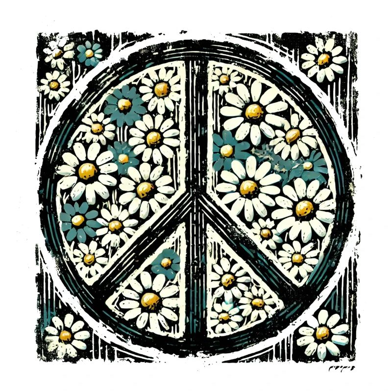Daisy Peace Blumenemblem